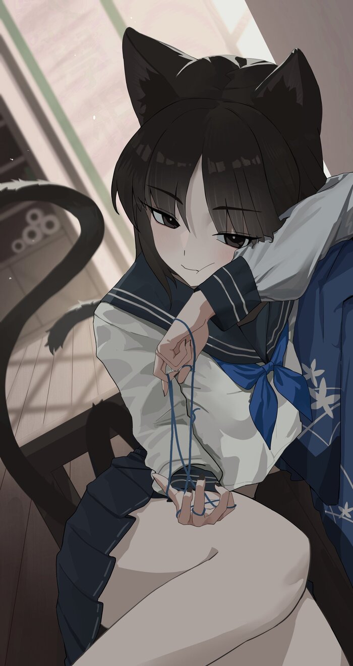    , Anime Art, , , Blue Archive, Kikyou, Animal Ears, , 