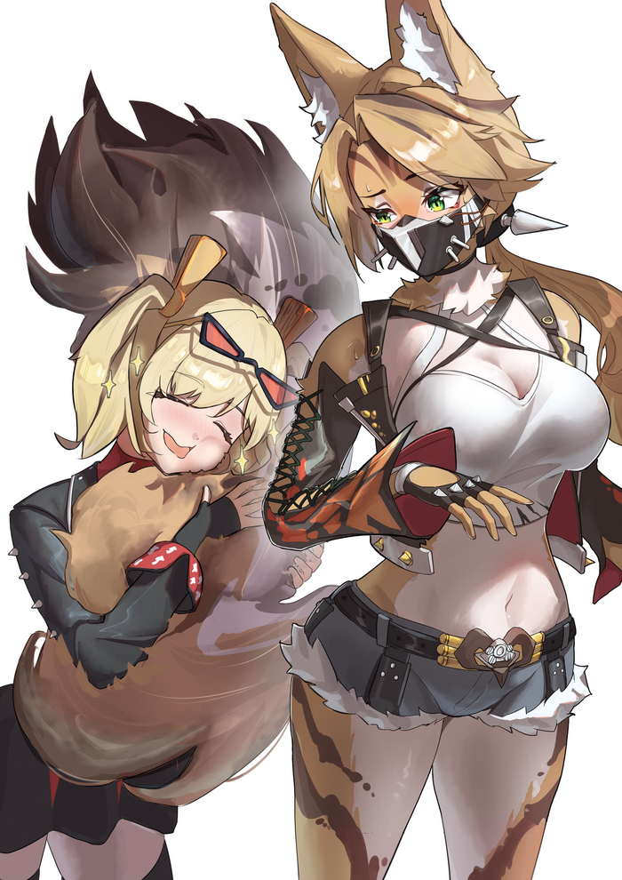 ! Zenless Zone Zero, Pulchra (zzz), , , , Anime Art, , , Animal Ears, Burnice White (zzz), 