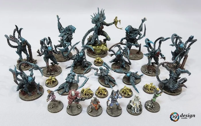 Studio Paint Jobs - 4 - Nemesis Add-ons - Series Studio paint jobs, My, Hobby, Painting, Painting, Miniature, Painting miniatures, Board games, Longpost