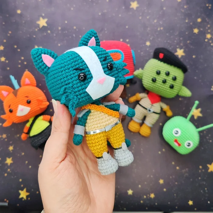 Extreme Space - My, Final Space, Knitted toys, Amigurumi, Needlework without process, Animated series, Crochet, Soft toy, Friday tag is mine, Plush Toys, Longpost