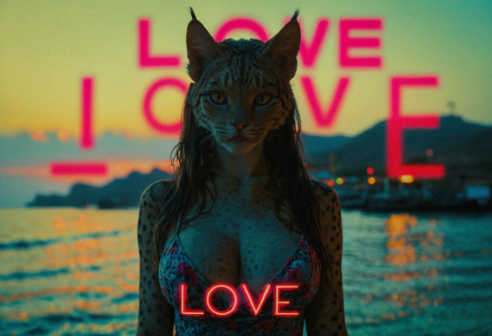     . 1 ,  , Stable Diffusion, Furry Feline, Furry Canine, ,  