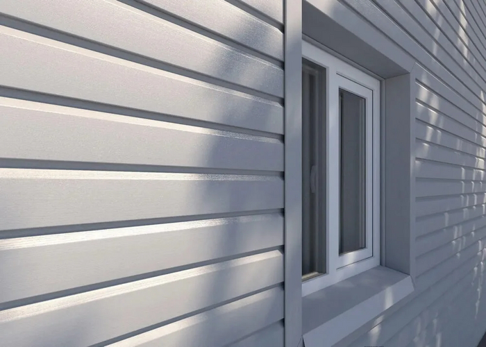 ПВХ-сайдинг может имитировать бревенчатую кладку, брус или корабельную доску