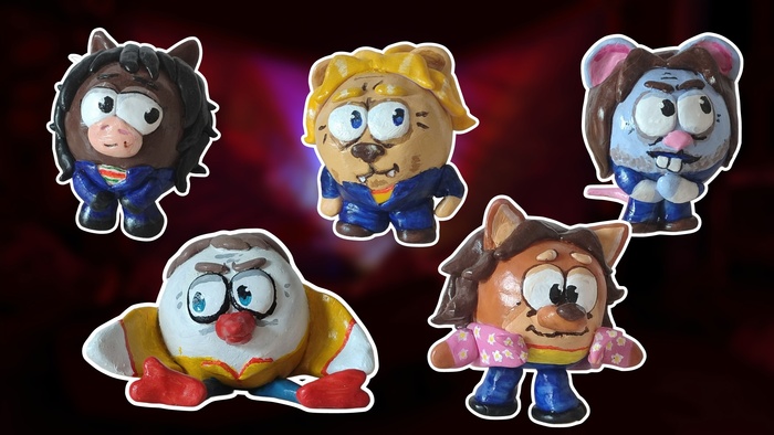 Ну и самая новая коллекция по Mouthwashing (Аня, Керли, Джимми, Свонси, Дайске)