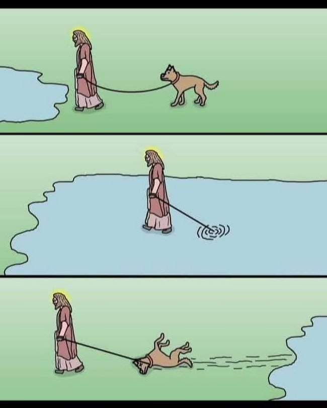 У Иисуса была собака. Он её любил