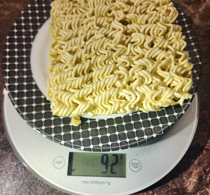 Вес лапши Чан Рамен Super Spicy 92 грамма