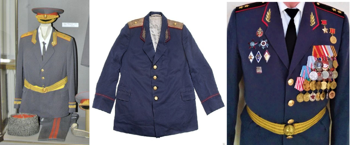 Крайний образец с права - новодельная реконструкция центрального образца.