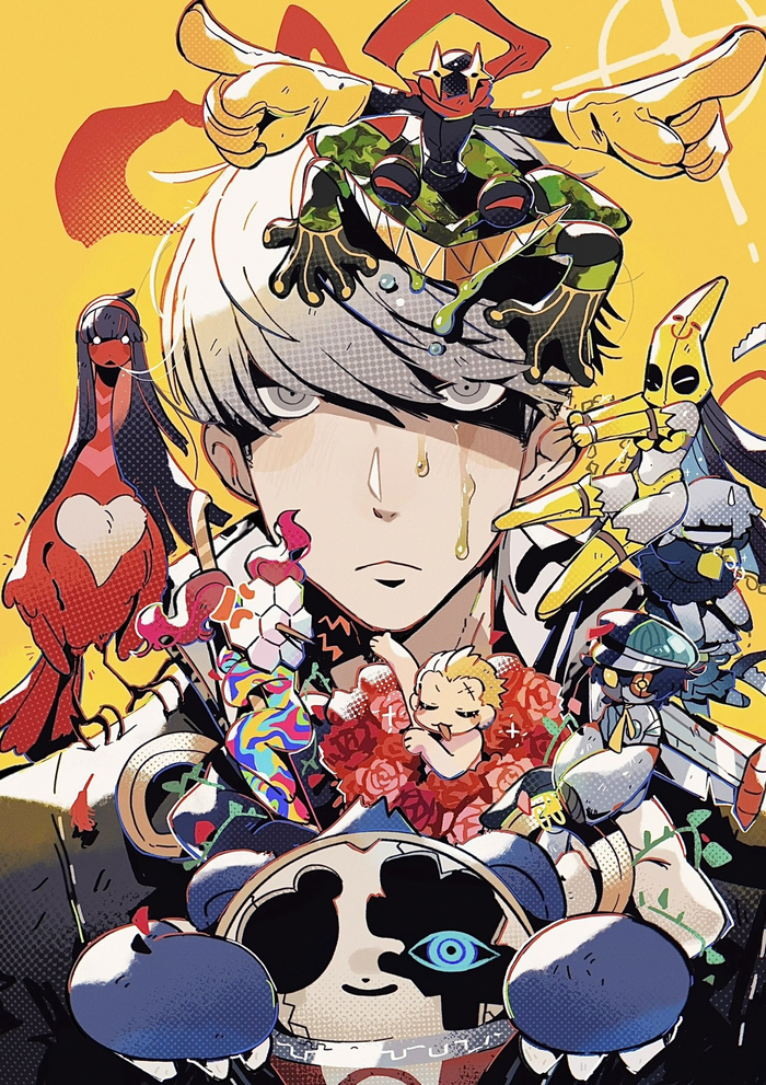  Anime Art, , , Persona, Persona 4, Amagi Yukiko, Kujikawa Rise, Chie Satonaka, Narukami Yu, Naoto Shirogane