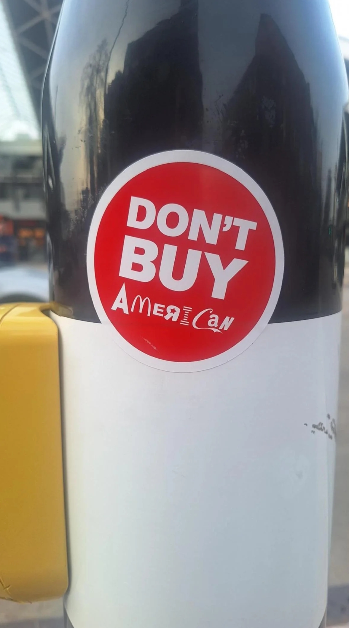 Meanwhile in Europe - Anti-Americanism, Amazon, McDonald's, Nike, Coca-Cola, Ibm, Apple, Sticker
