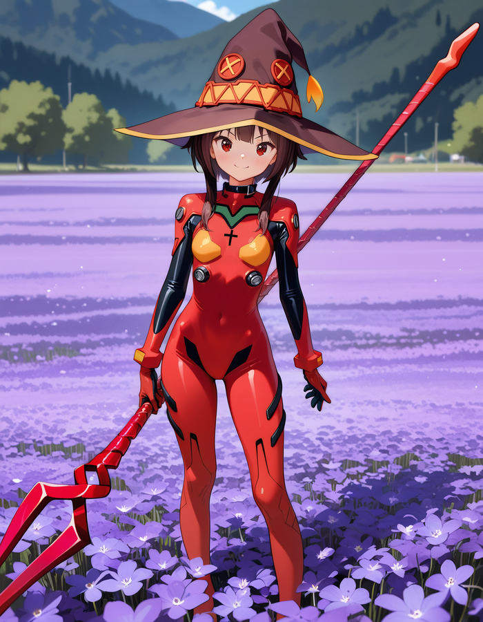  ,  , , Stable Diffusion, Megumin, Plugsuit, Konosuba