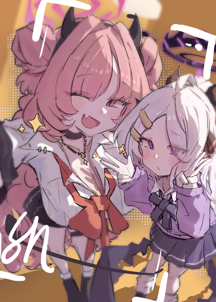     , Anime Art, Loli, Blue Archive, Sorasaki Hina, Kirara (Blue Archive)