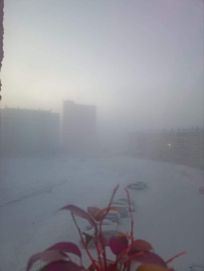 Просто туман... Слегка прохладно.