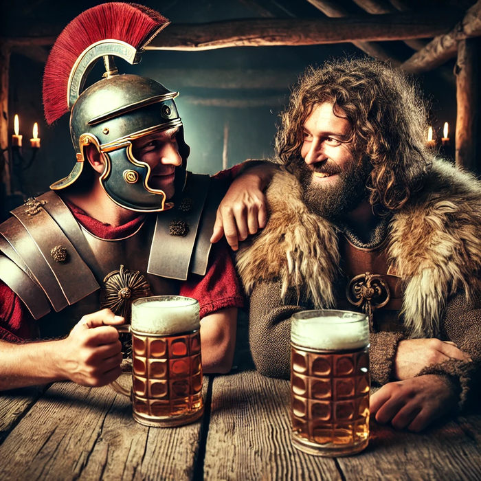 Вот так отношения выяснять надо. За столом. Кто упал, тот и лузер.