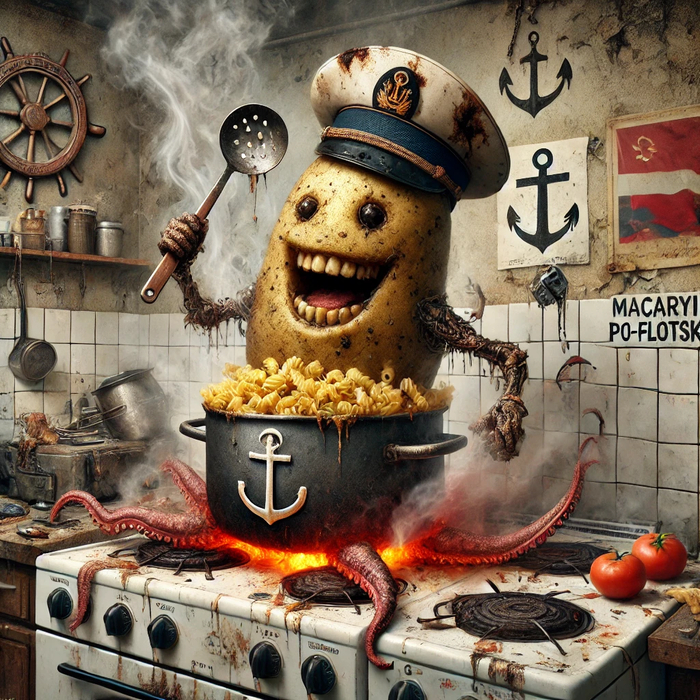 Шеф готовит макарошки