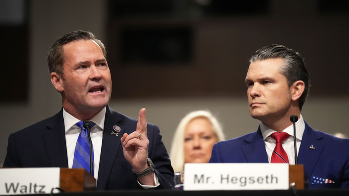 Pete Hegseth and Michael Waltz //Andrew Harnik / Getty
