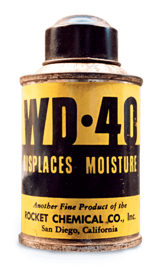 Дизайн самых первых банок WD-40