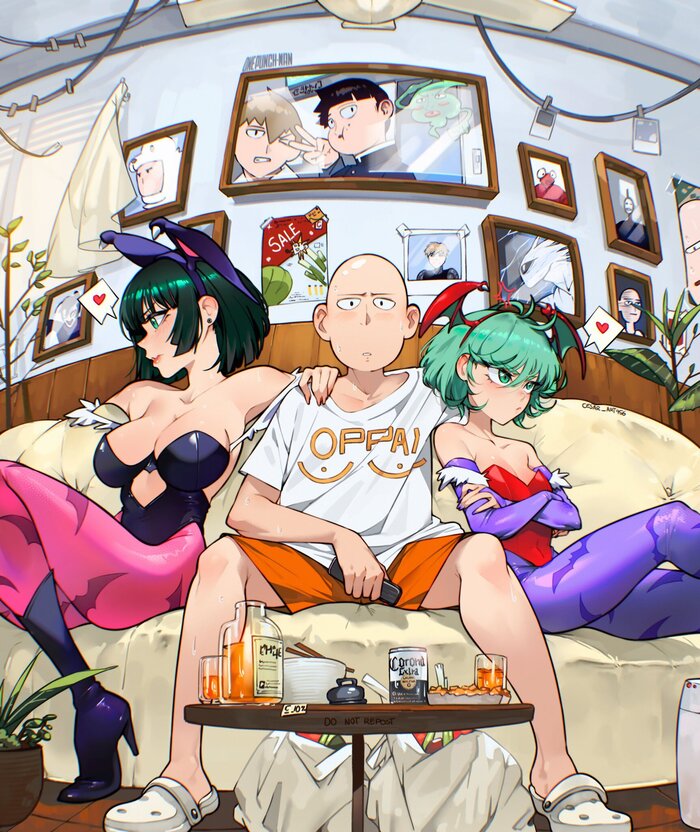  ? , Anime Art, Saitama, Fubuki, Tatsumaki, Onepunchman, Mob Psycho 100