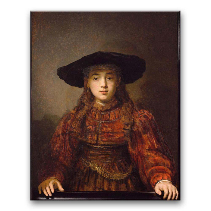 В Польше известна как Варшавская Мона Лиза или девушка с перлами (из-за жемчужных серёжек).