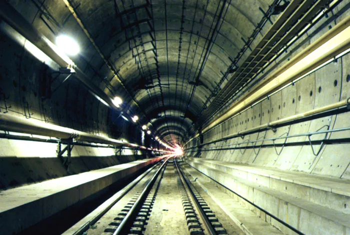Внутренность Евротоннеля