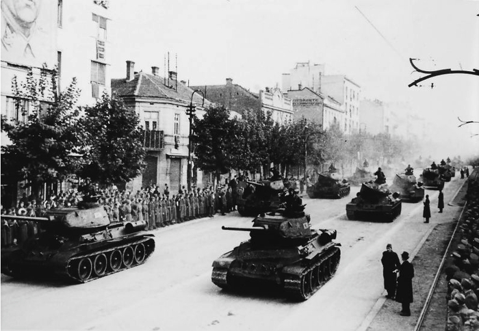 Место съемки: Белград, Югославия. Время съемки: 20.10.1945