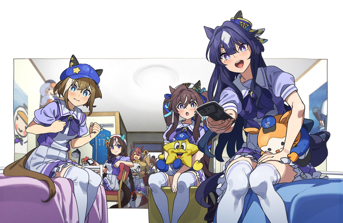    , Anime Art, Uma Musume Pretty Derby, Cheval Grand, Verxina (Uma Musume), Vivlos, Hokko Tarumae, Super Creek, Animal Ears, 