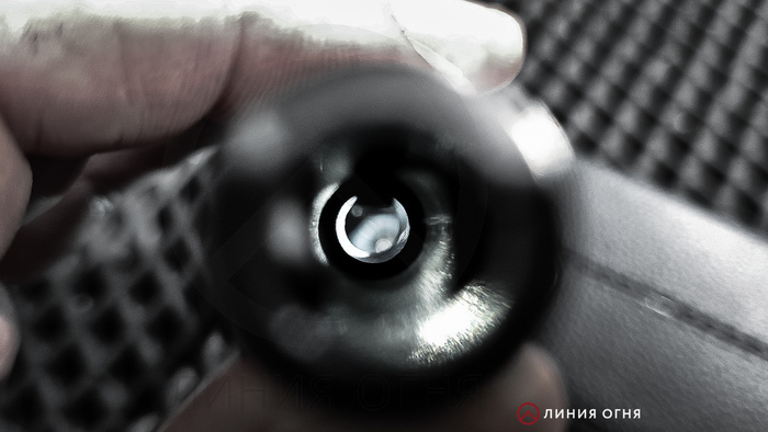 Сужение послепатронника. Вид с дульного среза.