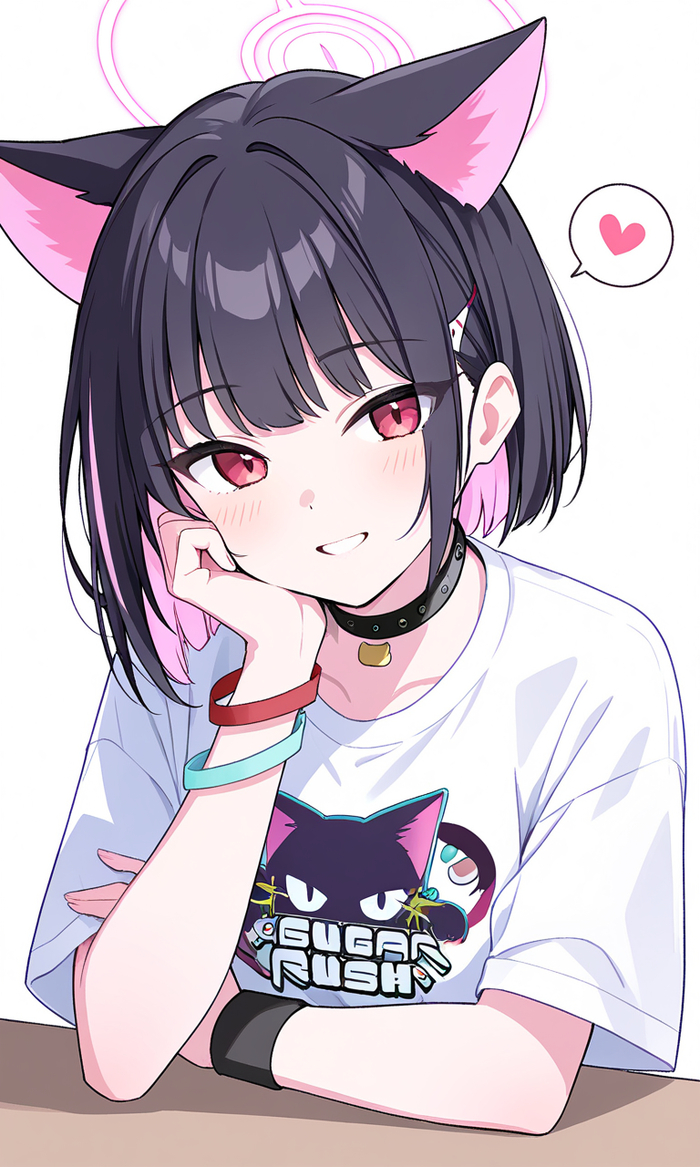    , Anime Art,  , Blue Archive, Kyouyama Kazusa, Animal Ears