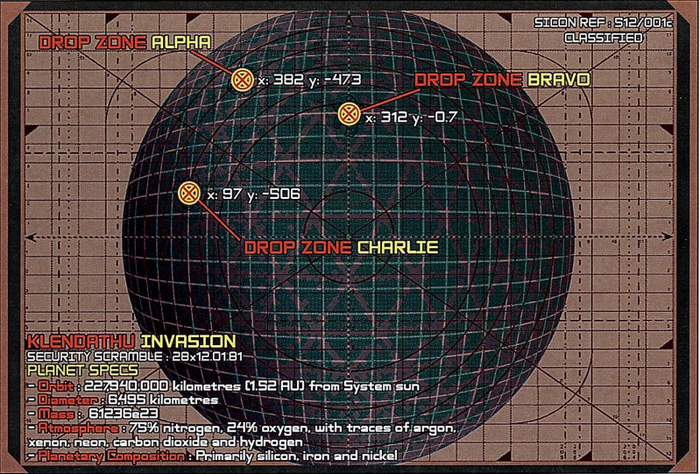 Зоны ответственности 6-й дмп на Клендату