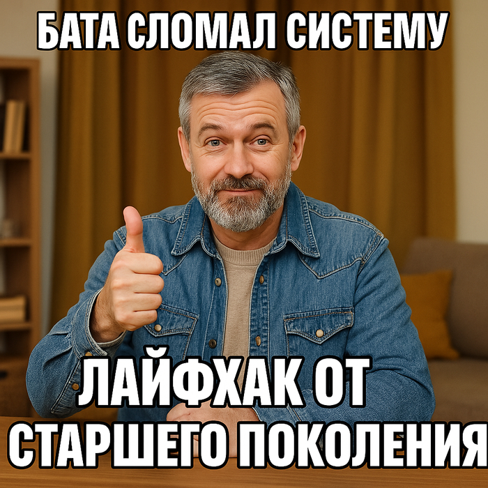Батя сломал систему: лайфхак от старшего поколения