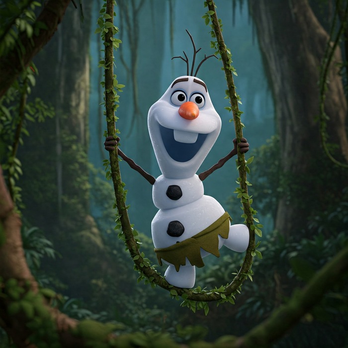 Olaf, snow of the jungle  , Walt Disney Company,  ,  