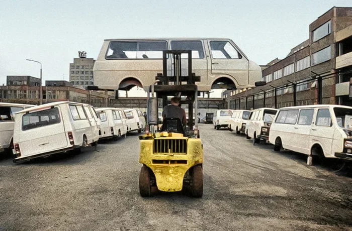 Интересные и местами забавные снимки на автомобильную тематику. 20 раскрашенных фотографий из ХХ века, часть V Старое фото, Ретроавтомобиль, История автомобилей, 20 век, Авто, Отечественный автопром, Фотография, Колоризация, Длиннопост