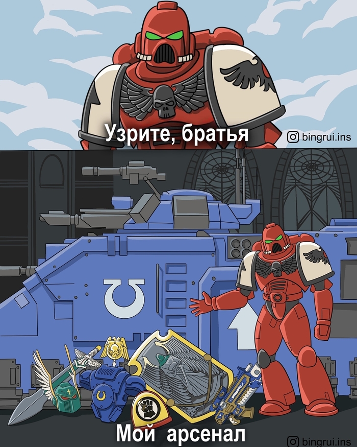     ,   , Wh humor, Warhammer 40k, Blood ravens, Adeptus Astartes