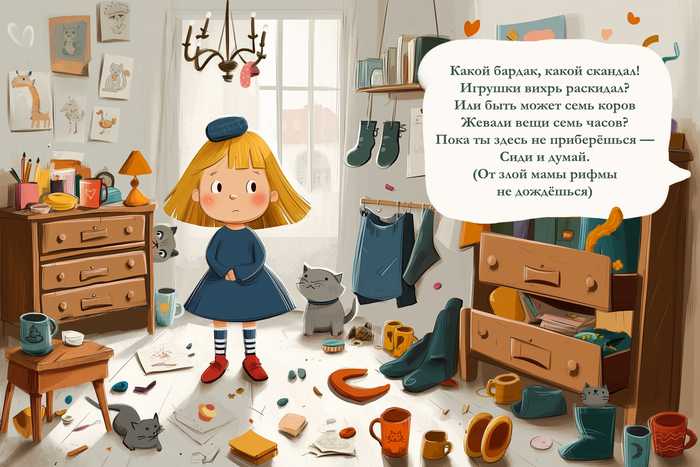 Создаю сказку для детей и взрослых, которые не любят убираться. Часть первая