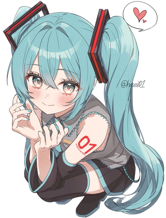Hatsune Miku #256 , Anime Art, Hatsune Miku, , ,  , Zettai Ryouiki, , ,  , 