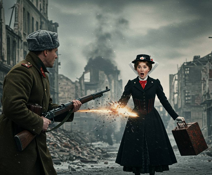 Mary Poppins got popped, yall. I aint even capping right now. No cap, bro. Someone just busted a cap in Marry Poppins, dawg.