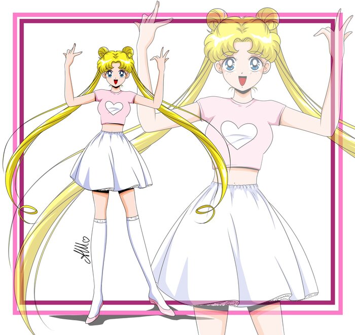   Tsukino Usagi, , , Sailor Moon, Anime Art