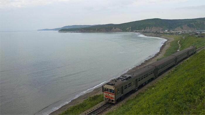 Перегон Томари-Новоселово.