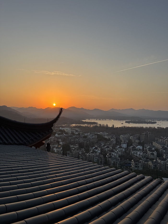 Закат с пагоды