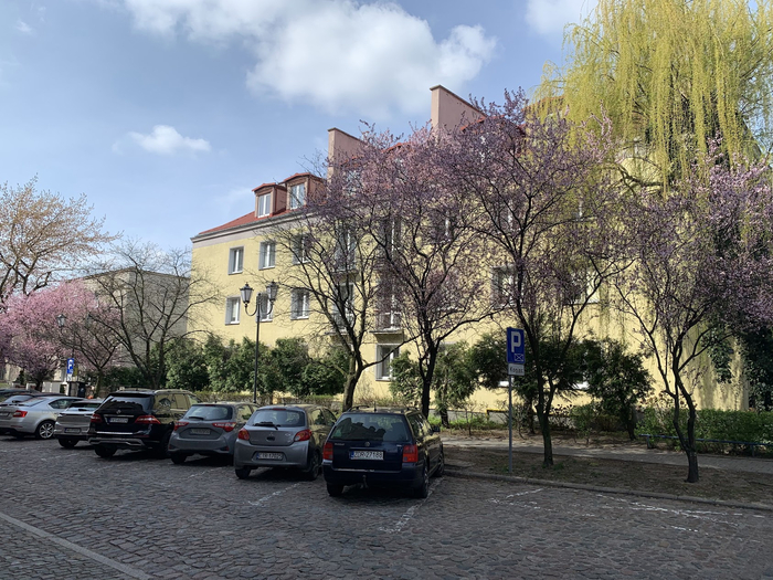 Весна, дома и парковки