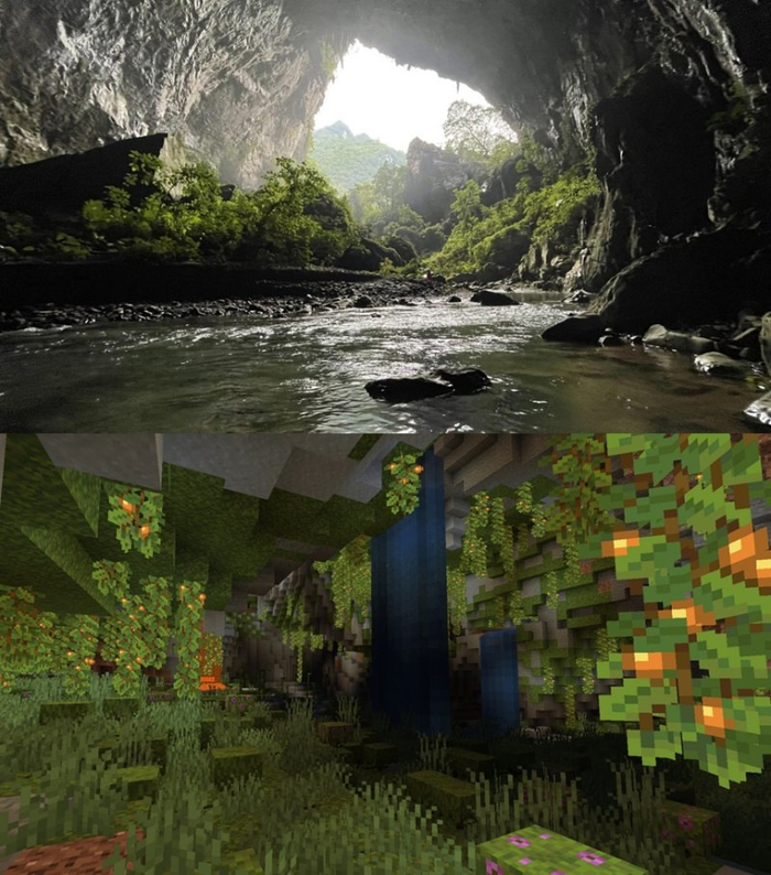 "Пышные" пещеры в игре и их аналог в Китае