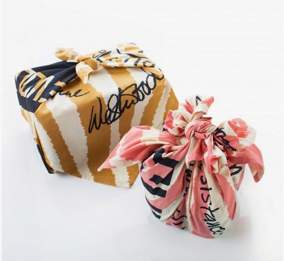 Экоупаковка продукта от LUSH в виде шелкового платка