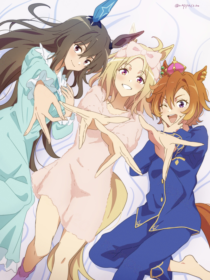 Admire Vega, Narita Top Road & TM Opera O , Anime Art, Uma Musume Pretty Derby, Admire Vega, Narita Top Road, Tm Opera o (Uma Musume), Animal Ears, , 