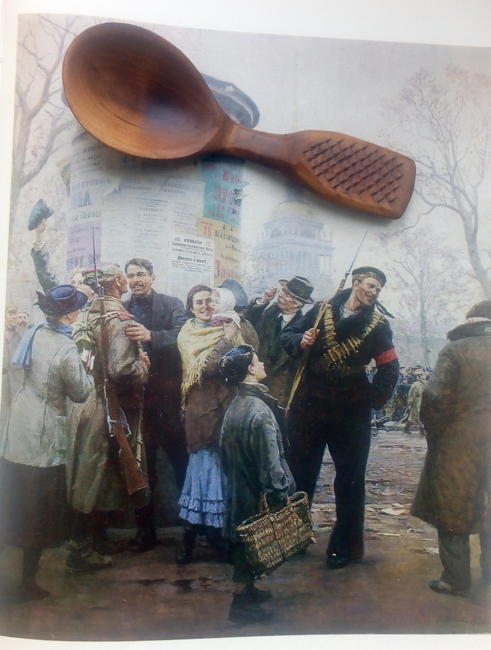 Запеченая ложка из березы