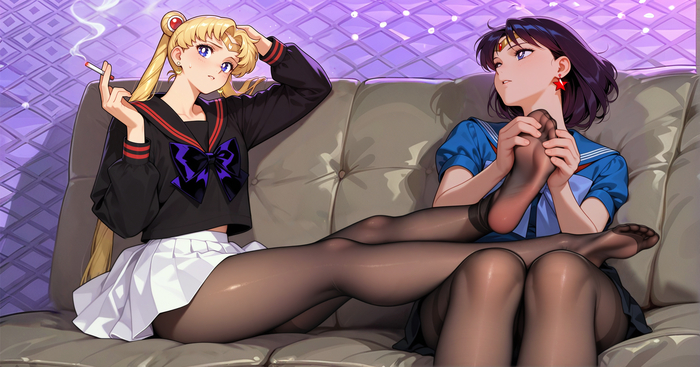  ,   ... ,  , Stable Diffusion,    , Sailor Moon, Sailor Mars, Anime Art, 