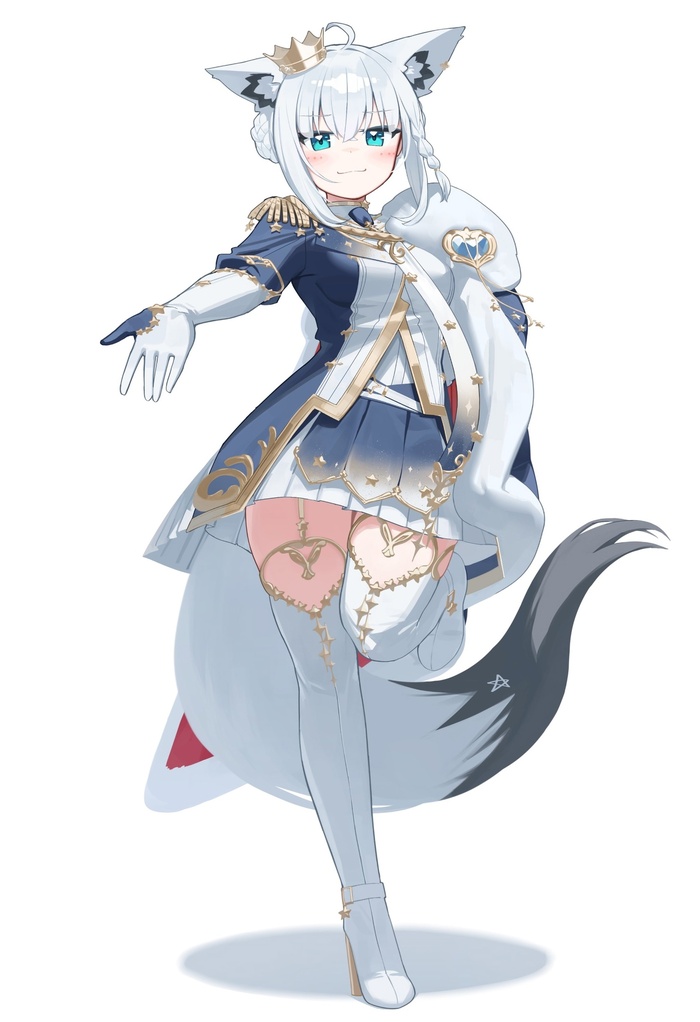 Fubuki , Anime Art, Animal Ears, Shirakami Fubuki, Hololive, Deaver