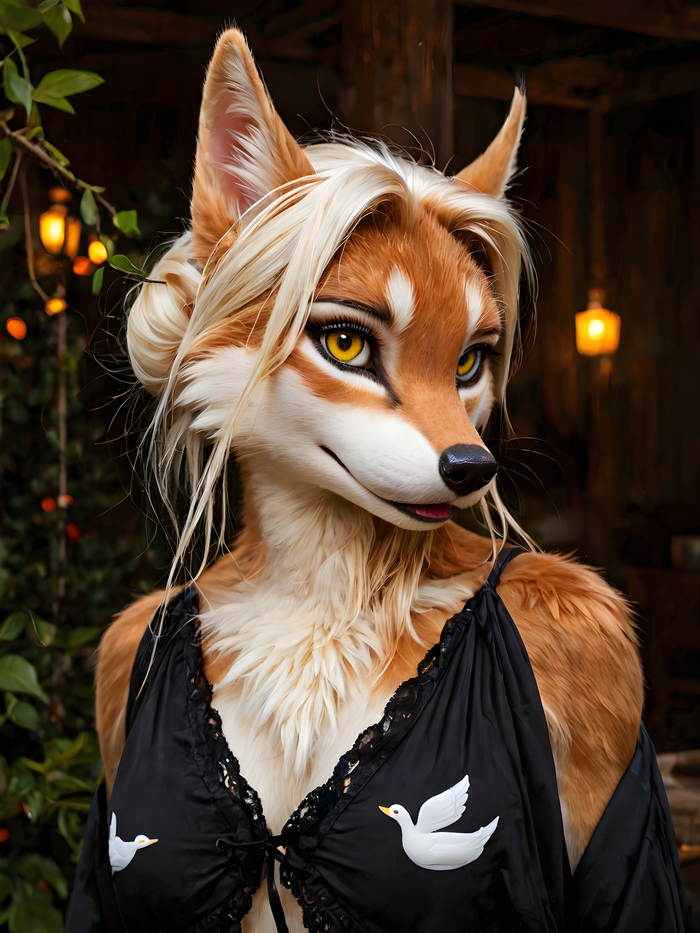   Wolfmks #1264 ,  , Furry Art, Furry Fox, Stable diffusion 3