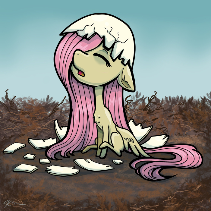 Вылезла из своей скорлупы