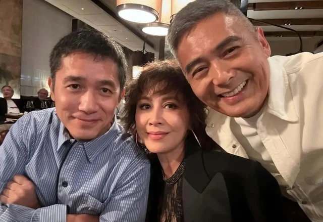 Tony Leung, Carina Lau and Chow Yun Fat at Johnnie To's 70th Birthday Dinner - Actors and actresses, Боевики, Johnny then, Chow Yunfat
