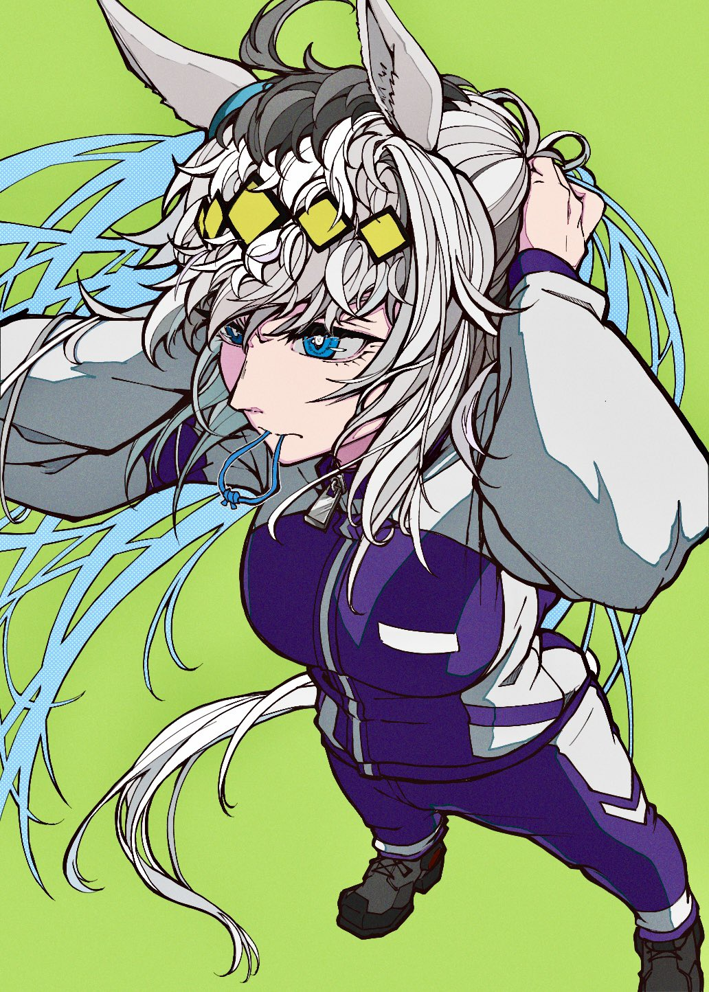 Oguri Cap - Anime, Anime art, Uma musume pretty derby, Oguri Cap, Animal ears, Tail, Sports uniform