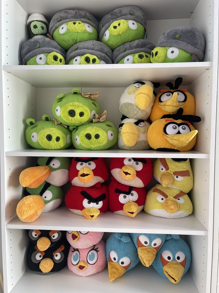 Маленький фанат Angry Birds или как я вязала птичек и хрюшек