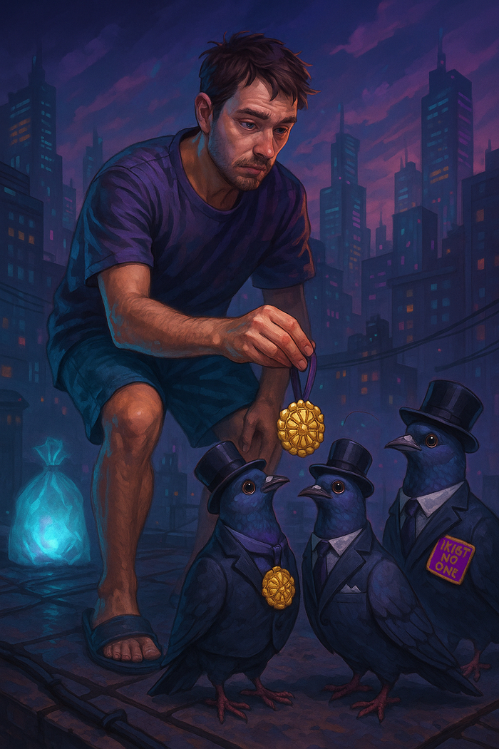 Как я пошёл выкинуть мусор и случайно стал крестным отцом голубя